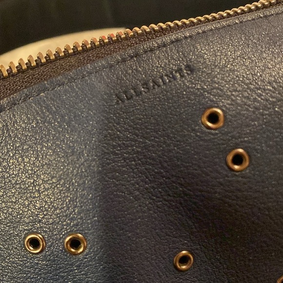 Allsaints / Junai Studded Convertible Crossbody navy bag - Picture 3 of 6